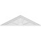 Ekena Millwork Peaked Cap 4 Spoke Architectural Grade PVC Pediment, 44"W x 12"H x 2"P (Pitch 6/12) PEDPS044X120PKC04 - alternate 5